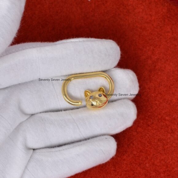 Carabiner Lock With CAT, Silver Diamond Carabiner Lock - Image 5