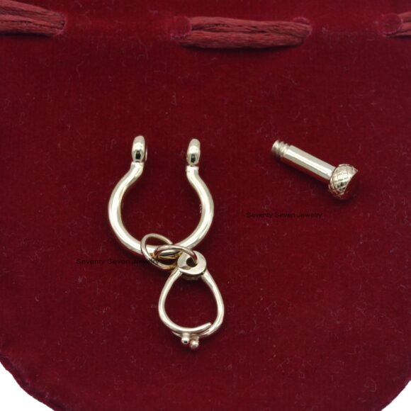 Silver Horse Snaffle Bit Clasp Lock Pendant, Silver Clasp Lock - Image 5