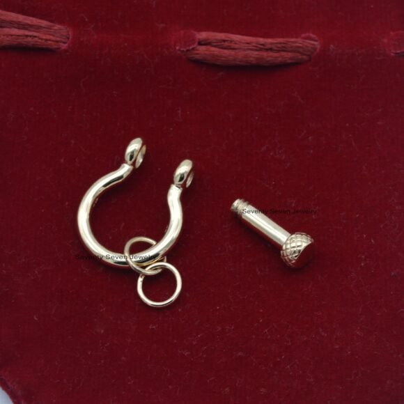 Silver Horse Snaffle Bit Clasp Lock Pendant, Silver Clasp Lock - Image 4