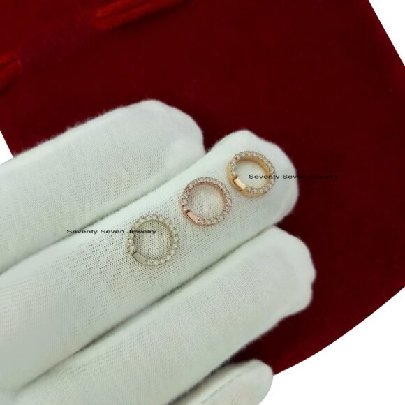 14k Gold Diamond Charm Enhancer, Yellow Gold Enhancer - Image 3
