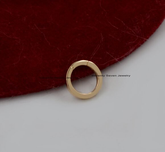14k Gold Charm Enhancer, Yellow Gold Enhancer - Image 6