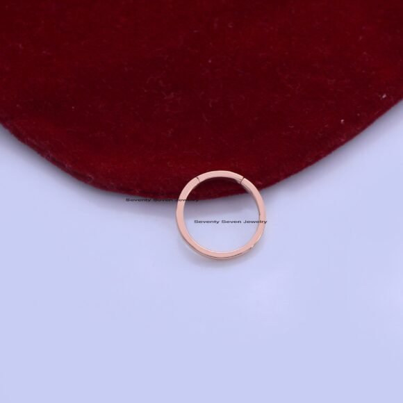 9K Gold Round Enhancer, Gold Circle Enhancer, Solid Gold Charms Holder - Image 8