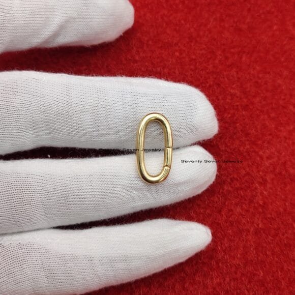 9k Gold Enhancer Lock, 9K Gold Charms Holder - Image 5