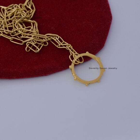 14K Solid Gold Round Enhancer, 14K Round Ball Enhancer - Image 6