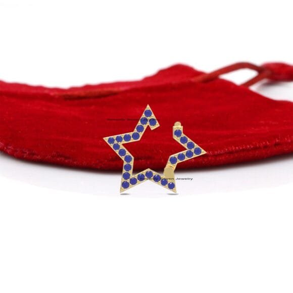 Star Enhancer 14k Gold Charms Holder, Multi Star Charm Holder - Image 5