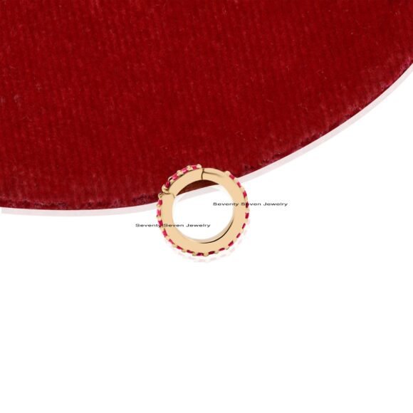 14K Gold Round Enhancer Charms Holder, 10 MM Gold Charm Enhancer - Image 9
