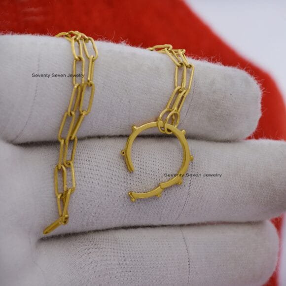 14K Solid Gold Round Enhancer, 14K Round Ball Enhancer - Image 7