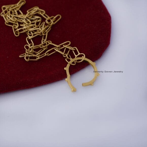 14K Solid Gold Round Enhancer, 14K Round Ball Enhancer - Image 5