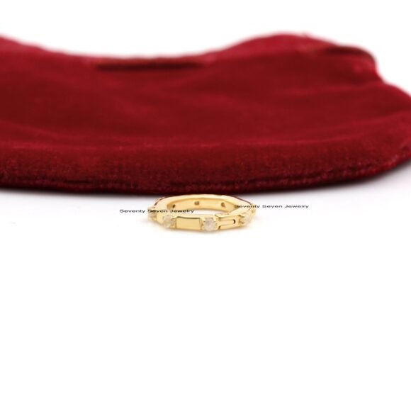 Elongated Circle 9k Gold Round Enhancer, 9K Ball Turquoise Enhancer - Image 10