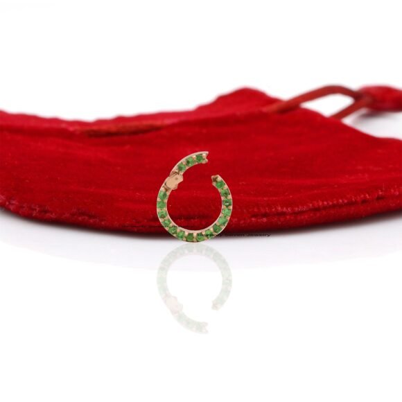 9k Gold Elongated Round Link, Lab  SI-GH Diamond Charm Enhancer - Image 3