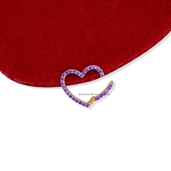 9K Gold Multi Heart Enhancer, Gold Heart Charm Holder - Image 5