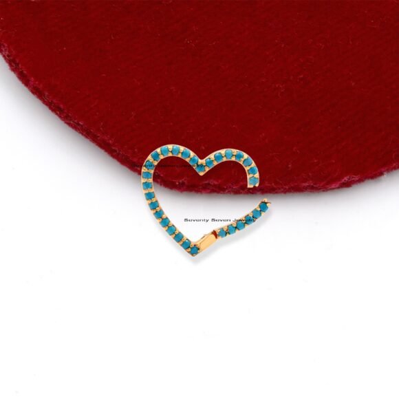 9K Gold Multi Heart Enhancer, Gold Heart Charm Holder - Image 4