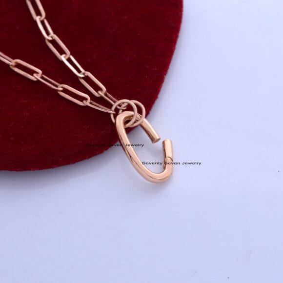 9k Gold Enhancer Lock, 9K Gold Charms Holder - Image 4