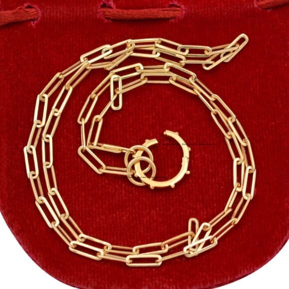 18K Solid Gold Ball Charm Holder, 18k Gold Enhancer - Image 3