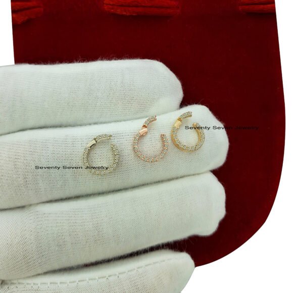 9K Gold Diamond Charms Holder Enhancer, Yellow Gold Enhancer