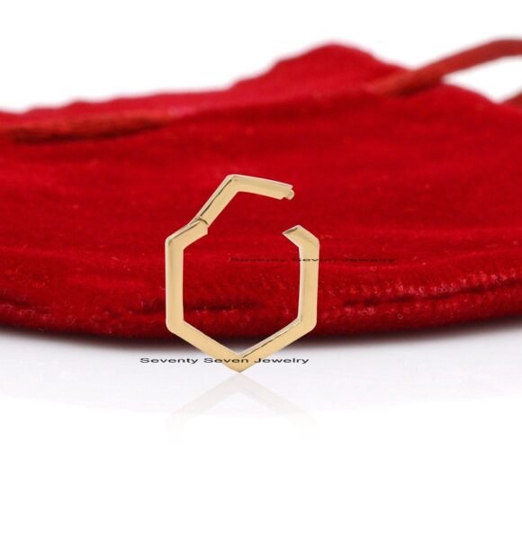 9K Solid Gold Enhancer, 9k Gold Charm Holder Lock