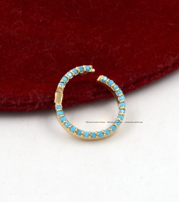 SI GH Lab Diamond Charm Enhancer 9K Gold, Gemstone Charm Holder Enhancer - Image 4