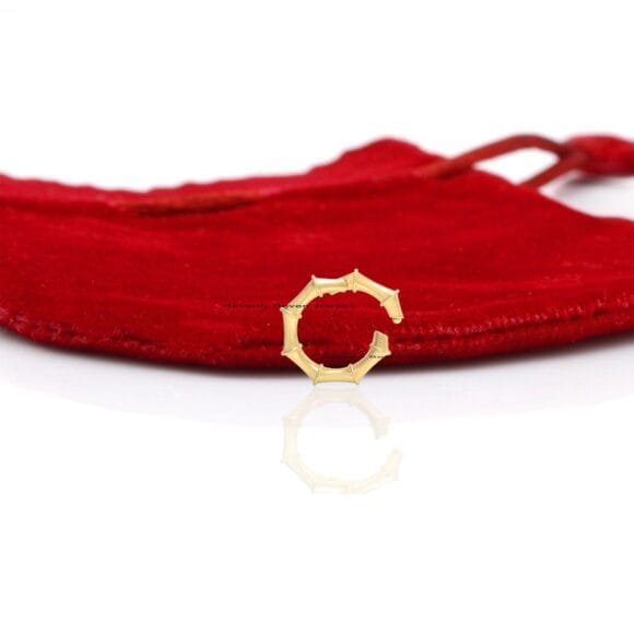 14k Gold Round Enhancer, Designer Circle Charm Holder