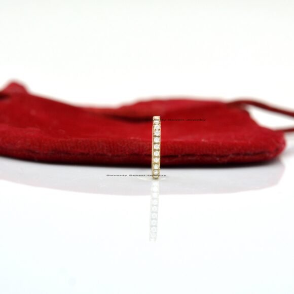 9K Gold SI-GH Lab Diamond Oval Charm Lock, 9K Gold Elongated Charm Holder - Image 3