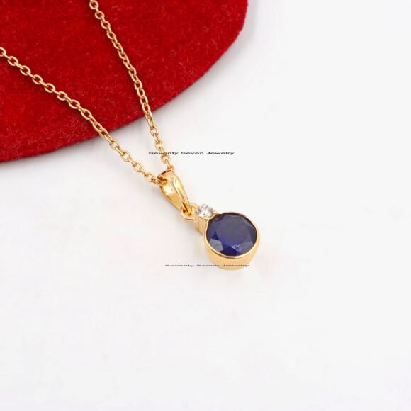 925 Silver Gemstone Drop Pendant, Drop Charms Pendant - Image 5