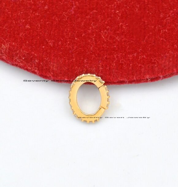 9K Gold Oval Enhancer, 9K Gold Enhancer, Connector Lock Enhancer - Image 7