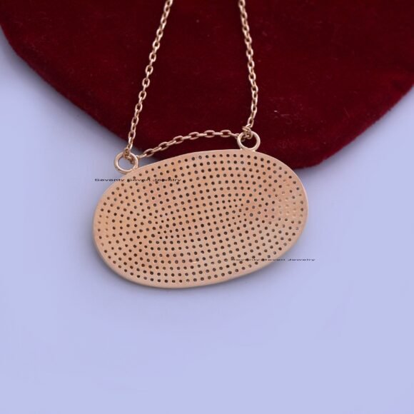 925 Silver Diamond Pendant, Pave Diamond Connector Pendant - Image 9