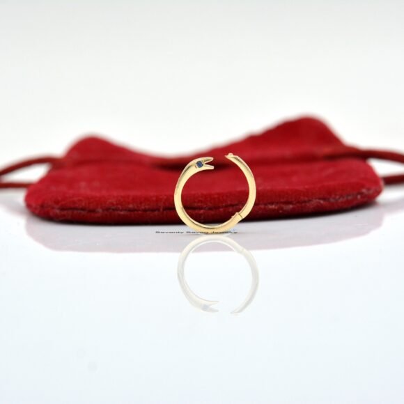 9K Gold Diamond Snake Charm Enhancer, Solid Gold Snake Enhancer - Image 9
