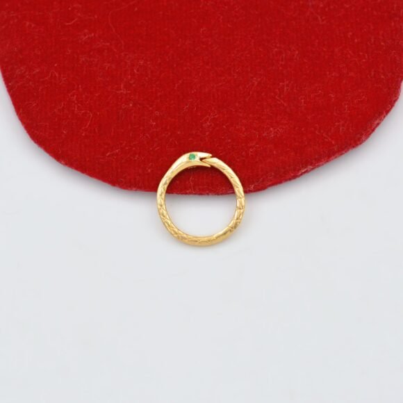 Diamond Snake Charm 14k Gold Enhancer, Gold Snake Enhancer - Image 8