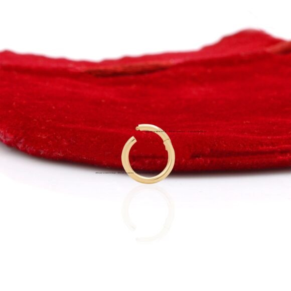 14K Gold Charm Holder, Gold Enhancer, Charm Holder Gold - Image 3