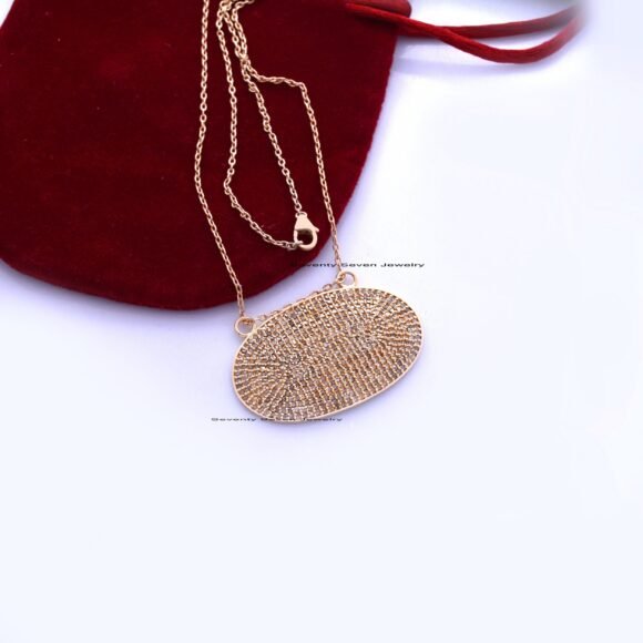 925 Silver Diamond Pendant, Pave Diamond Connector Pendant - Image 5
