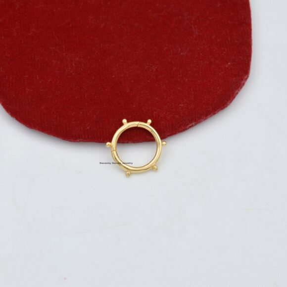 14K Gold Charm Holder, Gold Enhancer, Charm Holder Gold - Image 5