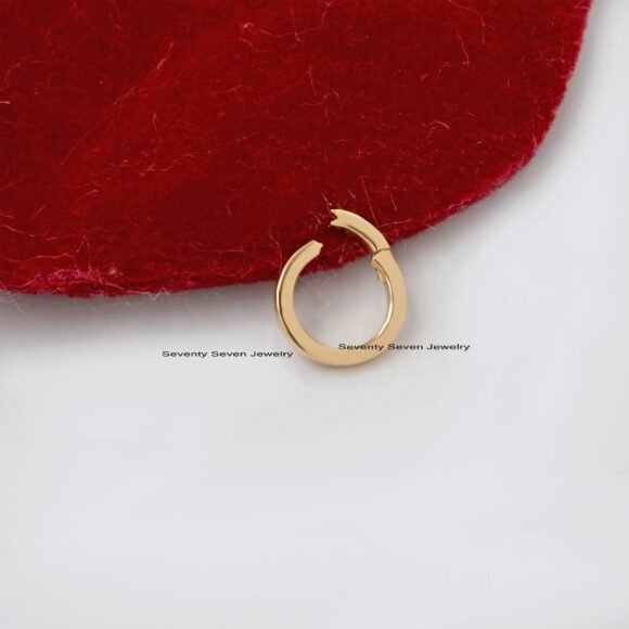 14K Gold Charm Holder, Gold Enhancer, Charm Holder Gold - Image 9