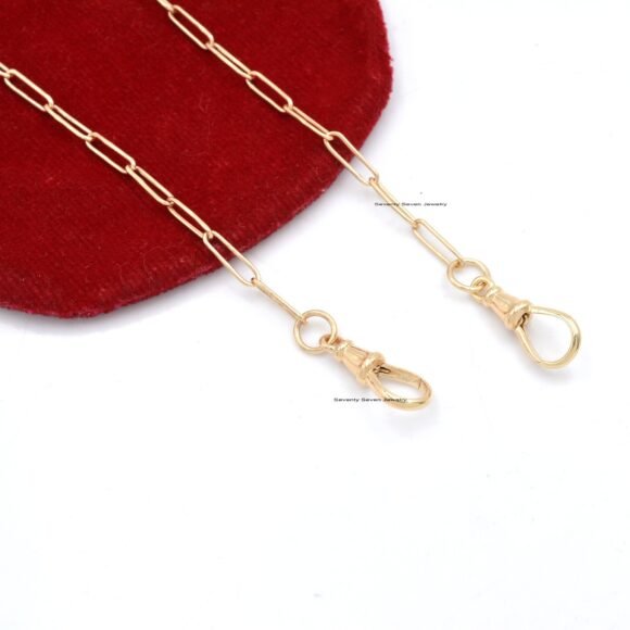 925 Silver Swivel Link Chain Necklace, Connector Chain Necklace
