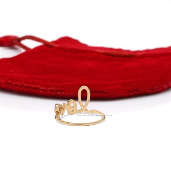 Love Diamond Ring, 925 Silver Diamond Ring, Minimalist Love Ring - Image 2