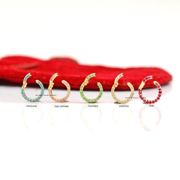 9k Gold Elongated Round Link, Lab  SI-GH Diamond Charm Enhancer