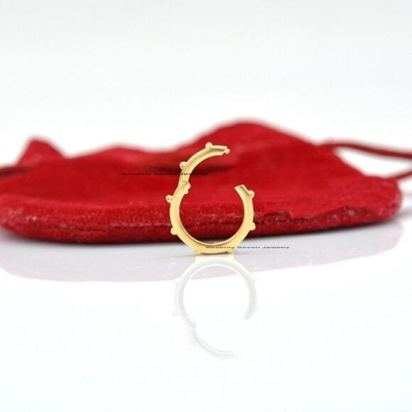 14K Solid Gold Round Enhancer, 14K Round Ball Enhancer - Image 4