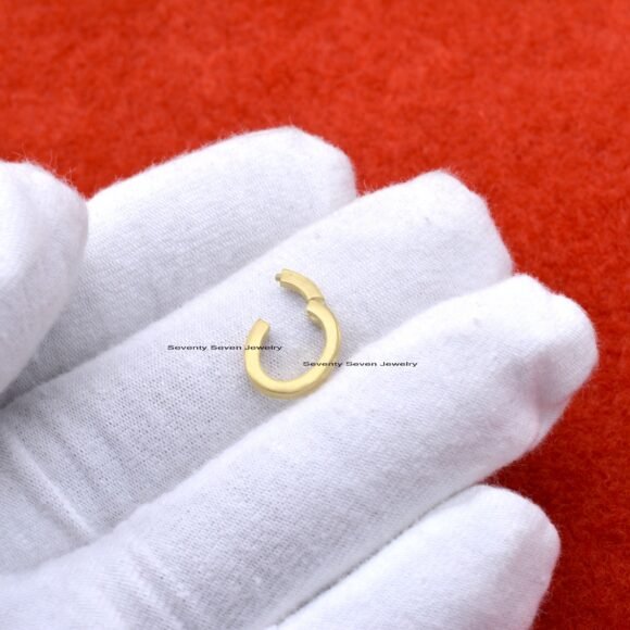 14K Gold Charm Holder, Gold Enhancer, Charm Holder Gold - Image 10