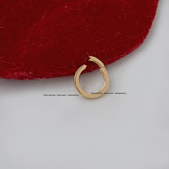14k Gold Charm Enhancer, Yellow Gold Enhancer - Image 3