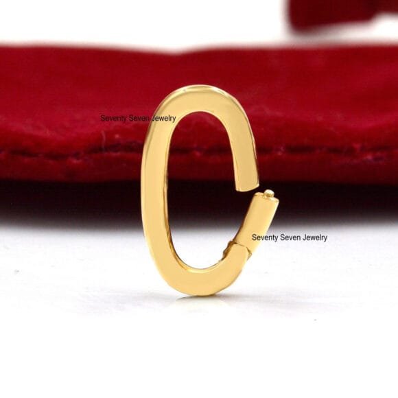 9k Gold Enhancer Lock, 9K Gold Charms Holder - Image 2