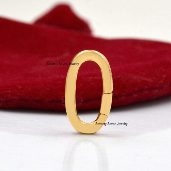 9k Gold Enhancer Lock, 9K Gold Charms Holder - Image 3