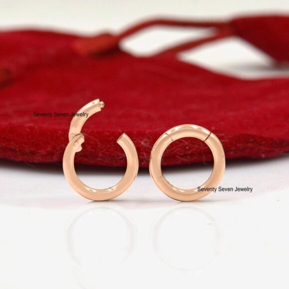 Circle Enhancer 9K Gold Round Charm Holder, 9K Enhancer Lock - Image 2