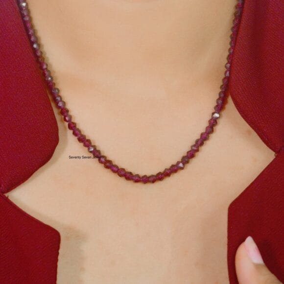 14k Gold Enhancer Beads Chain, 14k Gold Beads Necklace