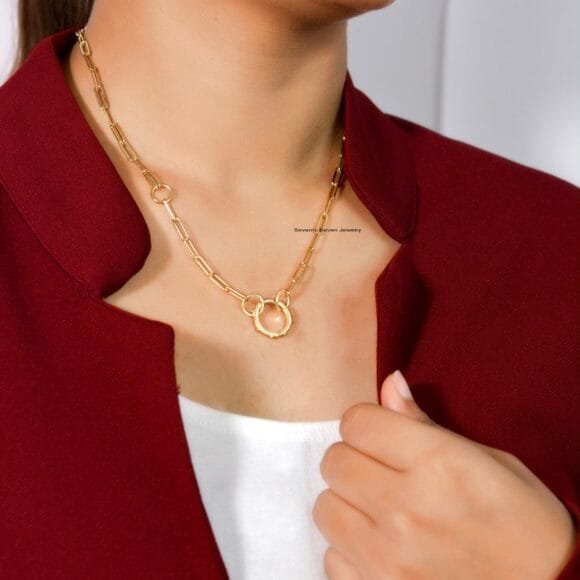 14K Solid Gold Round Enhancer, 14K Round Ball Enhancer