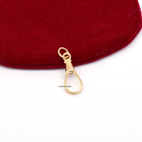 14k Solid Gold Swivel Push Lock, 14k Gold Swivel Jewelry - Image 4