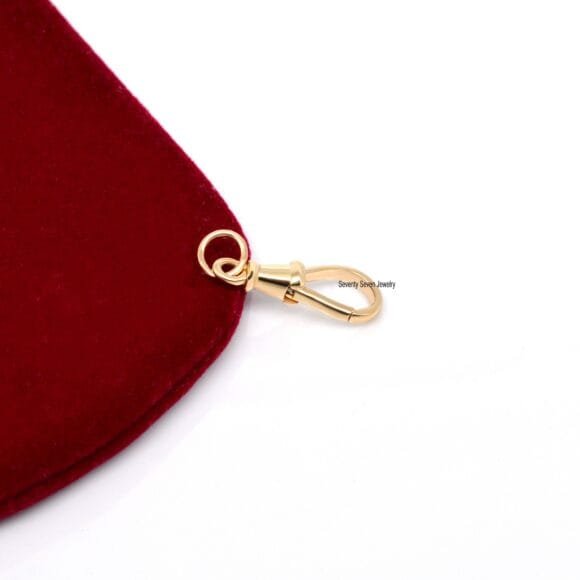 14k Solid Gold Swivel Push Lock, 14k Gold Swivel Jewelry - Image 2