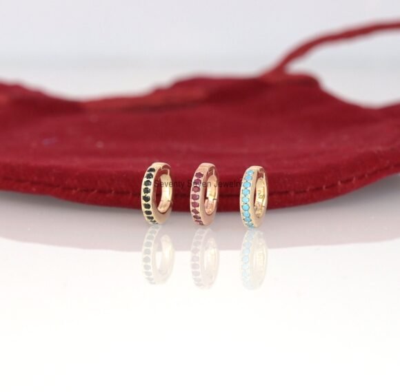 14k Gold Diamond Round Enhancer, Gold Pave Charms Holder - Image 4