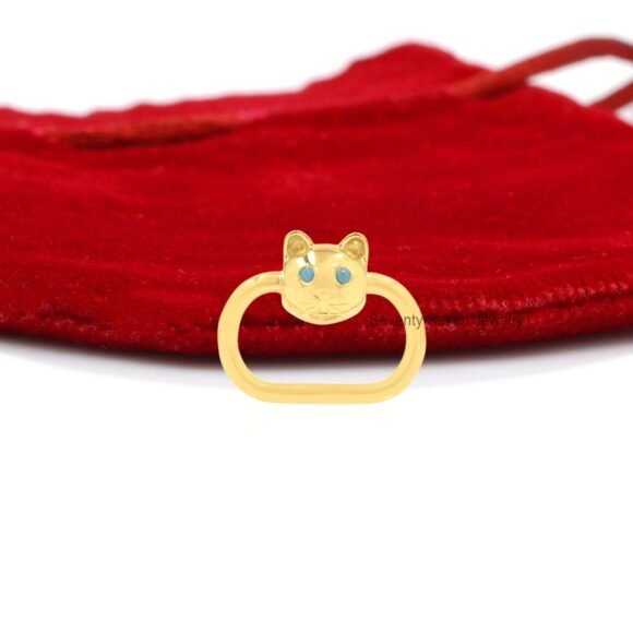 Carabiner Lock With CAT, Silver Diamond Carabiner Lock - Image 2