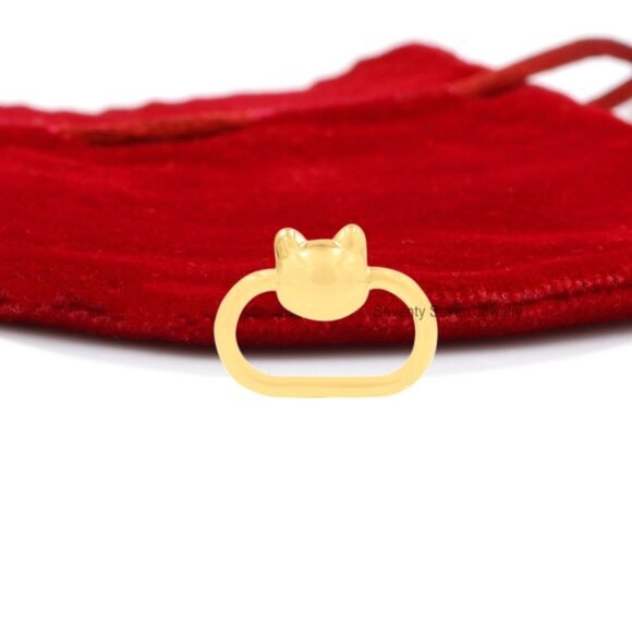 Carabiner Lock With CAT, Silver Diamond Carabiner Lock - Image 3