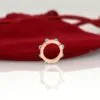 Turquoise Ball Enhancer 14K Gold Charm Holder, 14k Gold Enhancer - Image 4