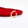 Turquoise Ball Enhancer 14K Gold Charm Holder, 14k Gold Enhancer